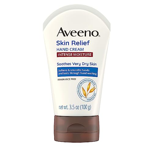 Aveeno Hand Cream - 24-Hour Moisture, Soothing Prebiotic Oat for Dry, Sensitive Skin - 3.5oz