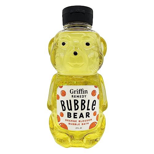 Griffin Remedy Bubble Bath Bear - Moisturizing Orange Blossom Aromatherapy, Vegan - 21 fl oz