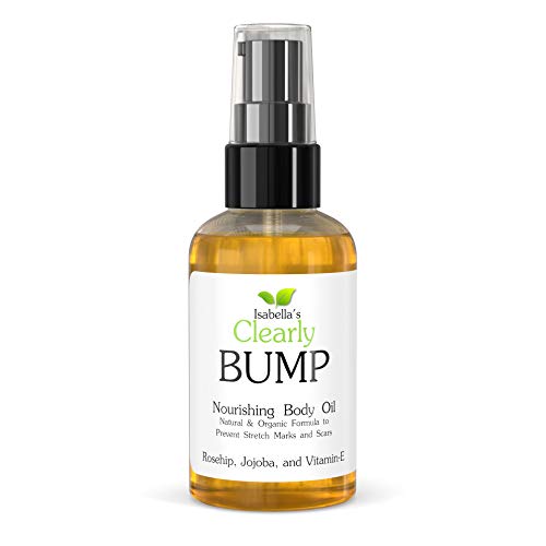 BUMP Organic Belly Oil - Firming & Soothing for Pregnancy, Natural Ingredients - 4 Fl Oz