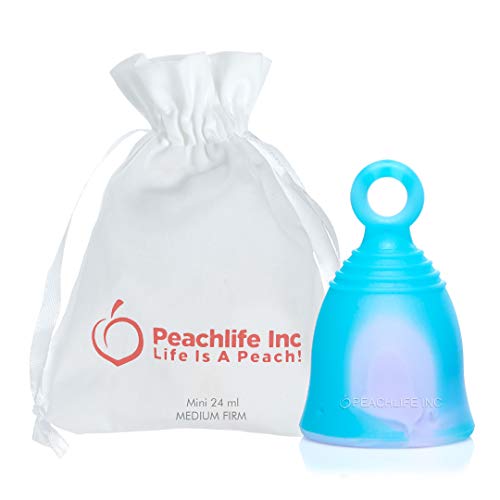 Peachlife Mini Ring Menstrual Cup - Leak-Proof Comfort, Easy Removal, Reusable Silicone - 24ml