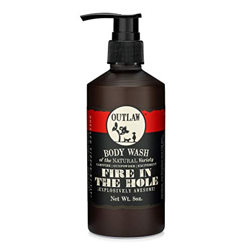 Outlaw Natural Body Wash - Campfire & Whiskey Scent, Cruelty-Free, Recyclable Bottle - 8 fl. oz.