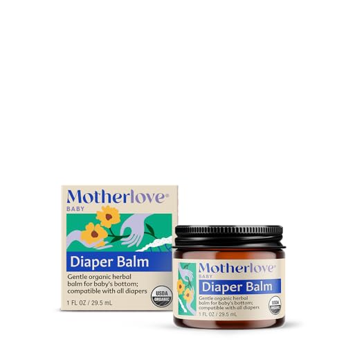 Motherlove Diaper Balm - Soothes Diaper Rash, Organic & Cloth Diaper Safe - 1 oz