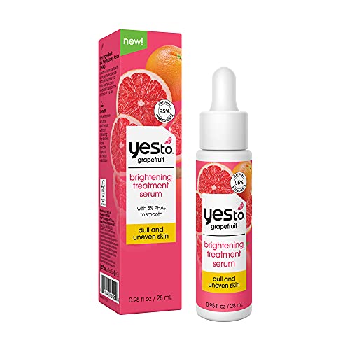 Yes To Grapefruit Face Serum - Brightens, Exfoliates with Vitamin C & PHAs - 0.95 Fl Oz