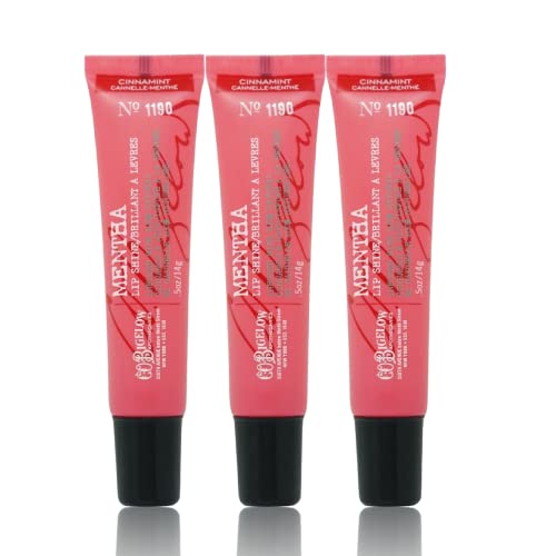 C.O. Bigelow Cinnamint Mentha Lip Balm Set - Hydrating, Cooling, Cruelty-Free - 3 Pack, 0.5 oz Each