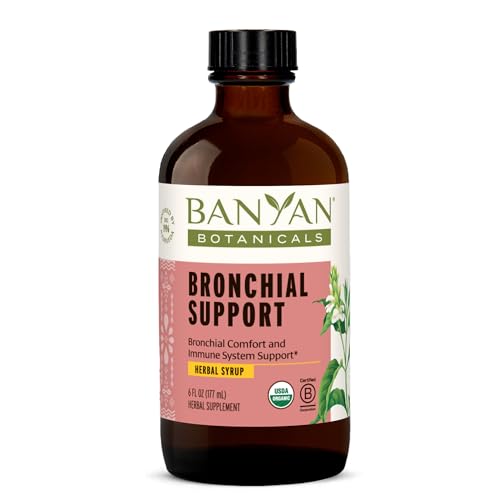 Banyan Botanicals Bronchial Support – Organic Herbal Syrup for Respiratory Health – 6oz