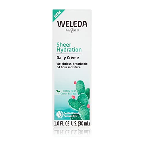 Weleda Daily Face Crème - Hydrating Prickly Pear & Aloe Vera, Chemical-Free - 1 Fl Oz