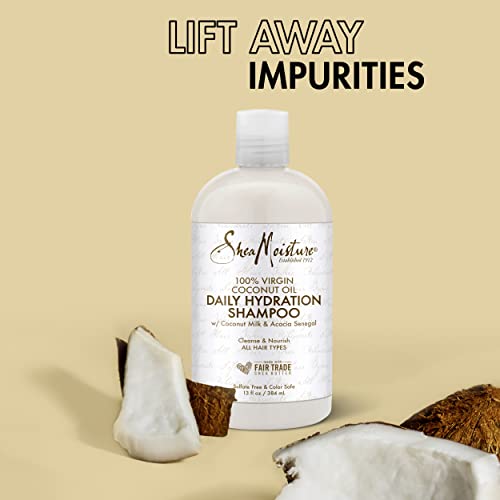 SheaMoisture Virgin Coconut Oil Shampoo - Hydrates, Conditions, Reduces Frizz - 13 fl. oz.