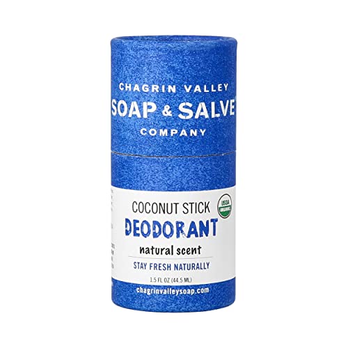 Chagrin Valley Soap & Salve Natural Deodorant Stick - Long-Lasting Odor Control, 2oz