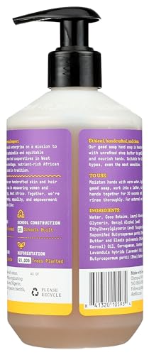 ALAFFIA Good Soap Lavender Hand Soap - Certified Organic, No Animal Testing - 12oz