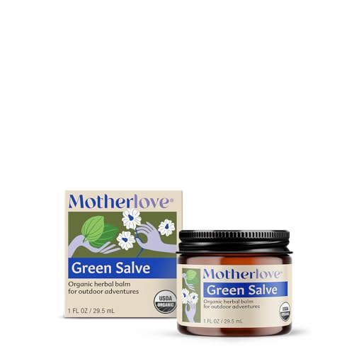 Motherlove Healing Salve - Soothes Skin Irritations, USDA Organic, 1 oz in Glass Jar