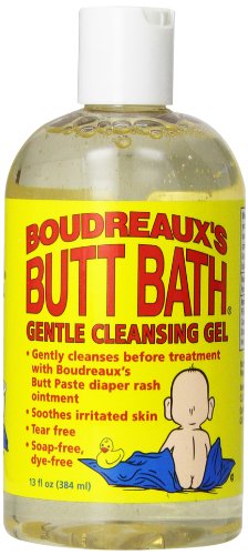 Boudreaux's Butt Bath Cleansing Gel - Soothes Skin, Tear-Free, Soap & Dye Free - 13oz