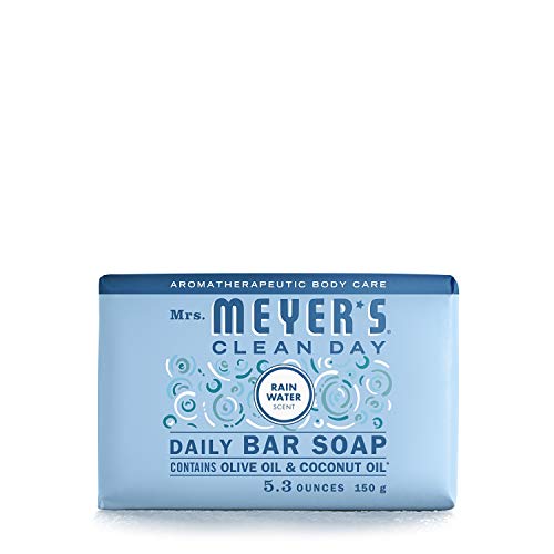 Mrs. Meyer's Bar Soap - Cleansing with Essential Oils, Rain Water Scent - 5.3 oz