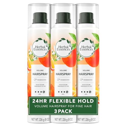 Herbal Essences Volumizing Hairspray - Strong Hold, Fresh Citrus Scent, PETA-Certified - 24 oz