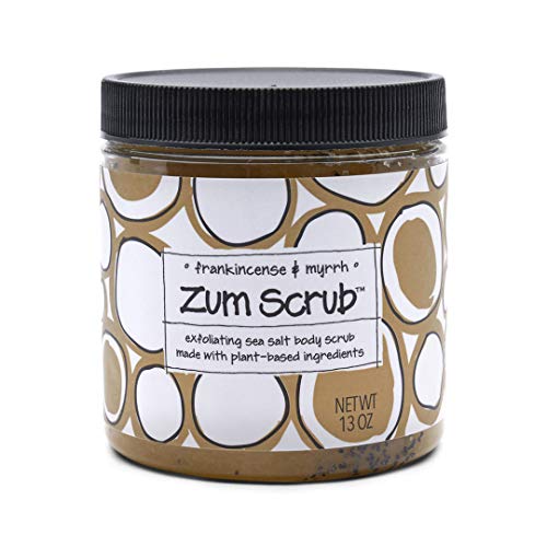 Zum Body Scrub - Exfoliating Salt Blend with Frankincense & Myrrh, Cruelty-Free - 13 oz