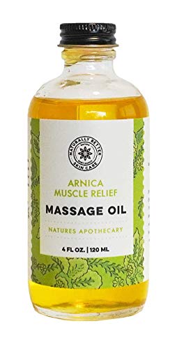 All-Natural Arnica Muscle Relief Massage Oil - Soothes Soreness, Hypoallergenic - 4 oz