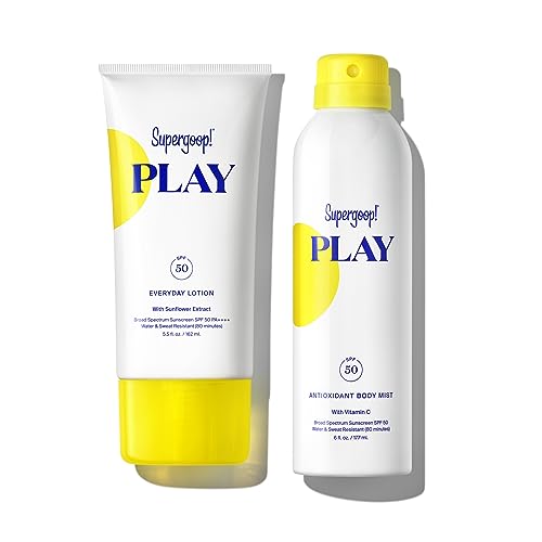 Supergoop! Summer PLAY Bundle - Broad Spectrum SPF 30, Nourishing & Hydrating - 5.5oz + 6oz