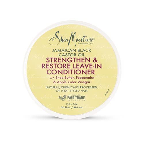 SheaMoisture Leave-In Conditioner - Softens & Detangles, Nourishing Jamaican Black Castor Oil - 20oz