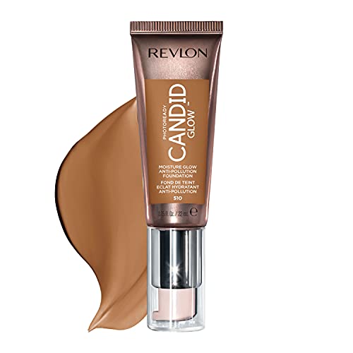 Revlon PhotoReady Candid Glow Foundation - Hydrating, Anti-Pollution, Vitamin E - Cappuccino, 0.75oz