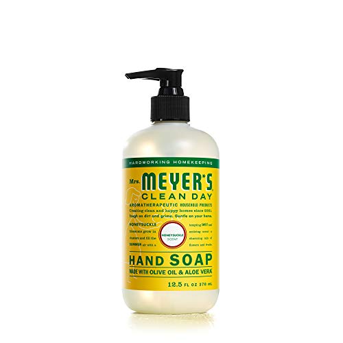 Mrs. Meyer's Hand Soap - Nourishing Essential Oils, Cruelty-Free, Honeysuckle Scent - 12.5 fl. oz