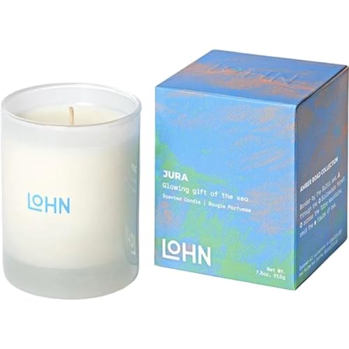 Lohn Jura Mini Candle - Dreamy Citrus & Wood Scent, Clean Ingredients, 20 Hour Burn - 3oz