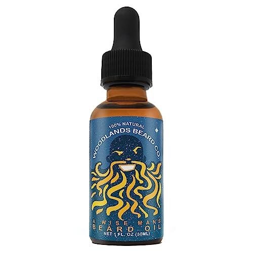 Woodlands Beard Co. Beard Oil - Hydrates & Softens, Frankincense & Myrrh Scent - 1oz