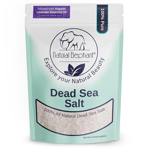 Natural Elephant Bath Salt - Nourishing Lavender Soak, Therapeutic Minerals - 2 lb