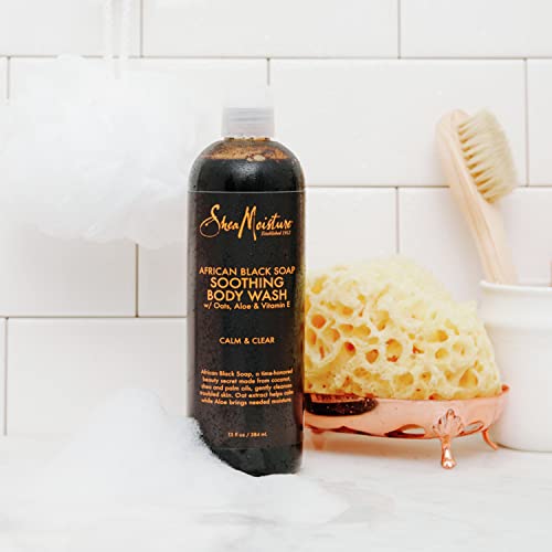 SheaMoisture Body Wash - Gently Cleanses Blemish-Prone Skin, Paraben Free - 13 Fl Oz