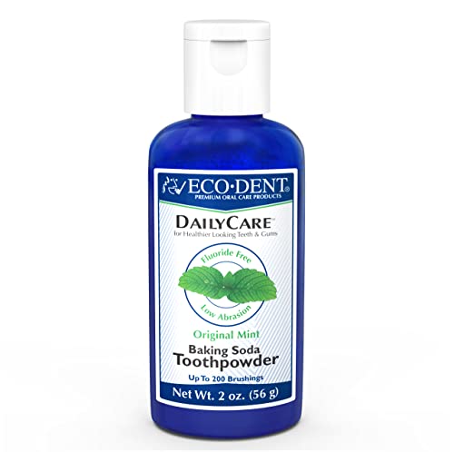 Eco-Dent Baking Soda Toothpowder - Complete Oral Care, SLS & Fluoride-Free - 2oz