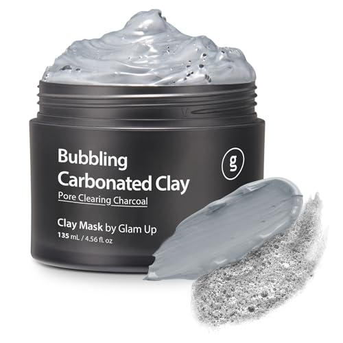 GLAM UP Face Mask - Deep Cleansing, Blackhead Remover, Vegan, 135ml Carbonated Bubble Clay