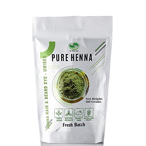 The Henna Guys Hair Dye - Natural Red Color, Conditions & Covers Grays - 400g Pure Henna Powder