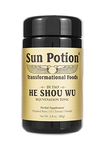 Sun Potion He Shou Wu Herbal Supplement - Blood Tonic, Immune Support, Wildcrafted 80g