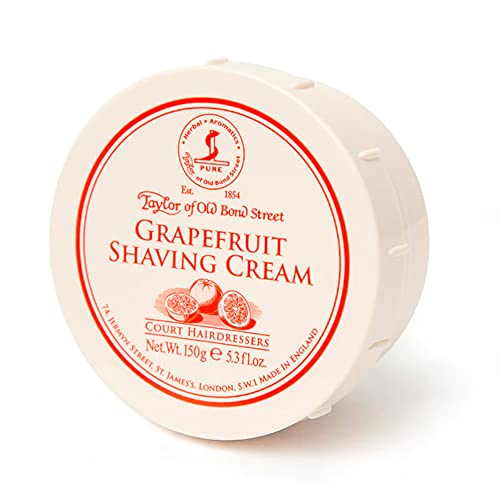 Taylor of Old Bond Street Shaving Cream - Hydrating Grapefruit Formula with Cocoa Butter - 5.3oz