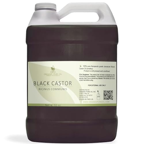 Jamaican Black Castor Oil - 100% Pure, Cold Pressed, Non-GMO, Deep Conditioning - 32oz