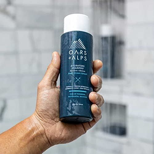 Oars + Alps Hydrating Shampoo - Moisture-Rich Formula with Kelp & Algae Extracts - 13.5oz