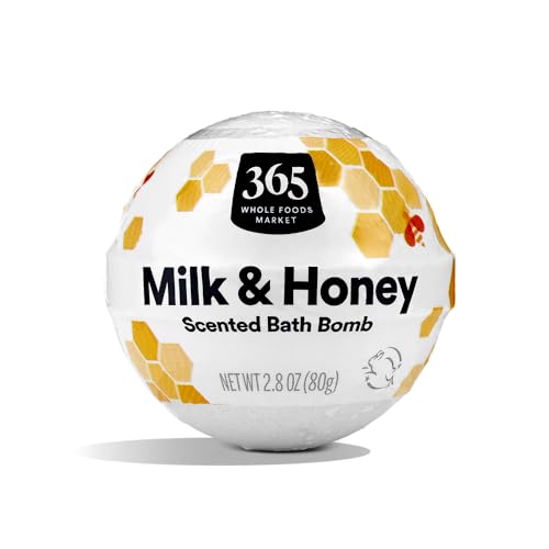 365 by Whole Foods Market Bath Bomb - Skin Softening Milk & Honey, Aromatherapy - 2.8oz