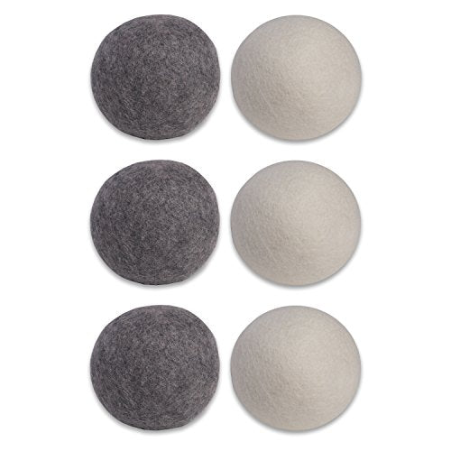 Europa Essentials Aromatherapy Dryer Balls - Reduces Wrinkles & Static, Reusable Wool 6 Count