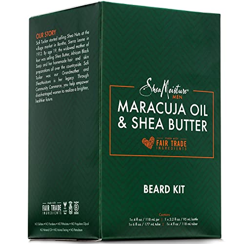 SheaMoisture Men's Grooming Set - Nourishing Beard Care, Natural Ingredients & Hydration - 4pc