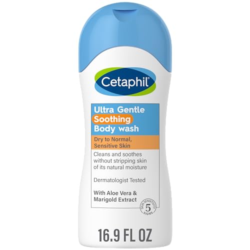 Cetaphil Body Wash - Gently Cleanses, Nourishes Sensitive Skin with Aloe & Calendula - 16.9oz