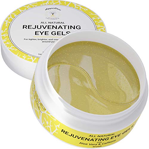 Doppeltree Caffeine Eye Wrinkle Pads - Reduces Puffiness & Dark Circles, 60 Hydrogel Masks