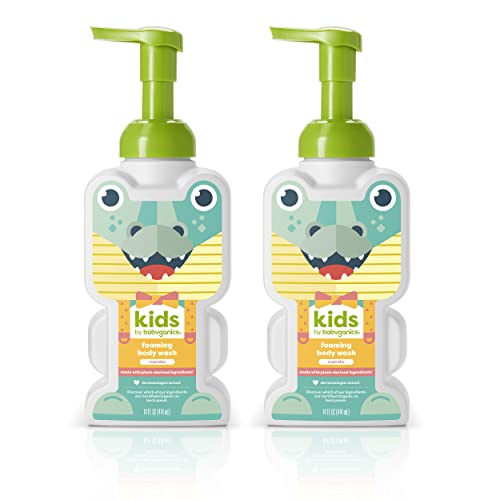 Babyganics Kids Shampoo & Body Wash - Tear-Free, Plant-Derived, Dermatologist Tested - Cupcake 14oz