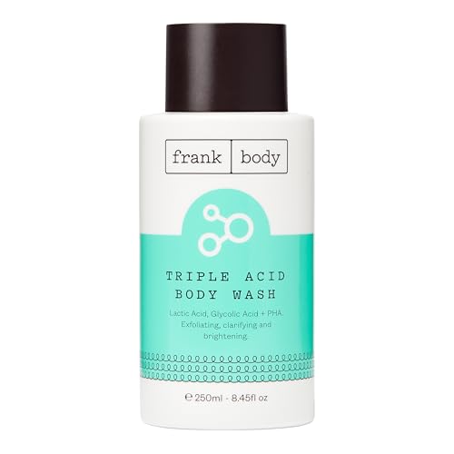 frank body Triple Acid Body Wash - Exfoliates, Fights Breakouts & Hydrates - 8.45 fl oz