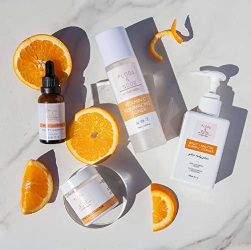 Flora and Noor Skin Care Set - Boosts Radiance, Natural Ingredients, Gentle for All Skin Types