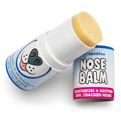 Squishface Nose Balm - Hydrates & Protects Dry Dog Snouts, Plant-Based, Lick-Safe - 1.75oz