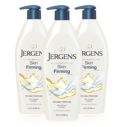 Jergens Body Lotion - Hydrating Skin Firming Cream with Collagen & Elastin - 16.8 oz