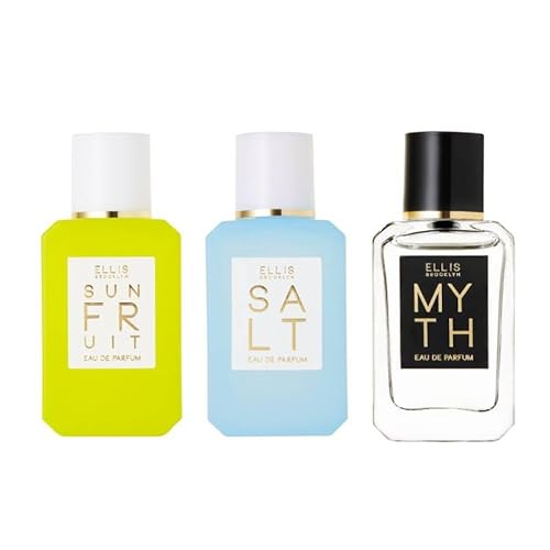 Ellis Brooklyn Perfume Mini Bundle - Fresh, Vegan, PETA Certified - 3 Scents, 0.5oz Each