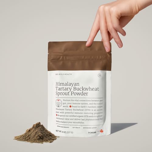 BIG BOLD HEALTH Himalayan Tartary Buckwheat Sprout Powder - Immune Support & Gut Health - 8oz