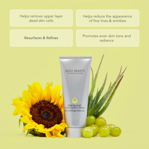 Juice Beauty Face Scrub - Instant Skin Renewal, Vegan & Cruelty-Free Exfoliator - 3 Fl Oz
