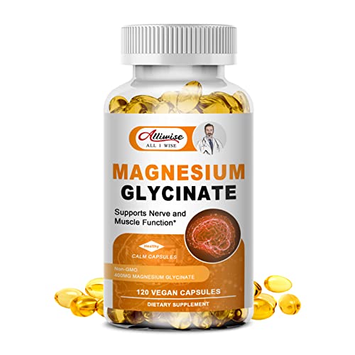 Alliwise Magnesium Supplement Softgels - High Absorption for Sleep & Muscle Health - 400mg