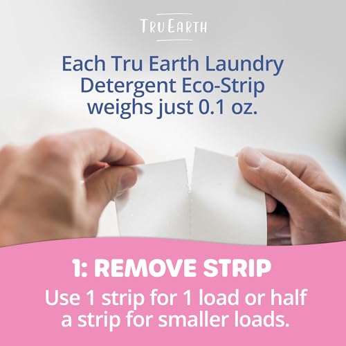 Tru Earth Baby Laundry Detergent Sheets - Hypoallergenic, Fragrance-Free, 32 Count