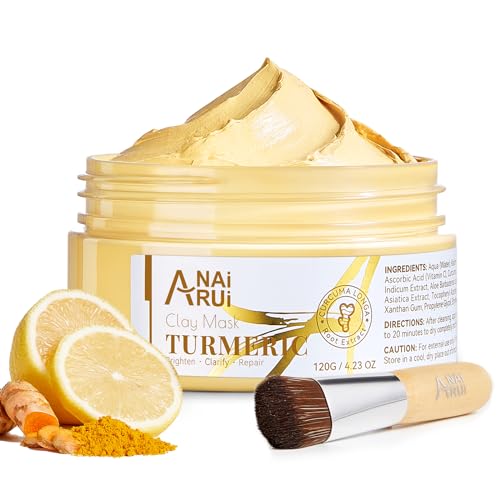 ANAI RUI Vitamin C Face Mask - Brightens Dark Spots, Cleanses & Smooths Oily Skin - 4.23 oz